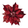 Jeweled Poinsettia Flower Clip (Set of 6)