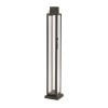 Modern Iron and Glass Taper Candle Lantern 21.5"H