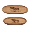 Woodland Moose Wood Trays (Set of 2)