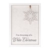 Dreaming of a White Christmas Snowflake Sign 12"H