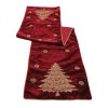 Embroidered Pine Tree Table Runner 72"L