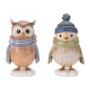 Winter Owl and Bird Figurines (Set of 6)