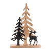Woodland Deer and Pine Tree Silhouette D cor