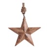Wood and Jute Star Ornament 14.75"H