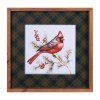 Framed Cardinal Print Wall Art 15.5"SQ