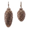 Wooden Pine Cone Ornament Set of 24 5" & 5.75"H