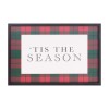 Framed Plaid Tis the Season Print 15.5"L