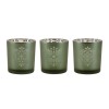 Frosted Snowflake Votive Holder (Set of 3)