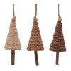 Tree Ornament Set of 12 5"H Plastic