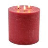 FIA Red Triple Wick Candle (Set of 2)