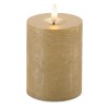 Metallic FIA Wick LED Candle (Set of 2)