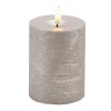 Metallic FIA Wick LED Candle (Set of 2)
