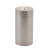 Metallic FIA Wick LED Candle (Set of 2)