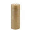 Metallic FIA Wick LED Candle (Set of 2)