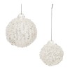 Glass Ball Ornaments (Set of 4) 2.5" & 3" Christmas Tree Decorations