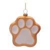 Glass Paw Print Ornaments (Set of 6)