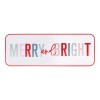 Metal Merry and Bright Sign 22"L