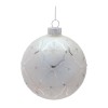 Glass Ball Ornaments with Snowflake (Set of 6)