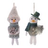 Large Snowman Ornaments (Set of 6)