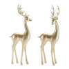 Modern Metallic Deer Figurine (Set of 4)