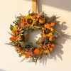 Harvest Sunflower and Gourd Wreath 24"D