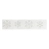 Glitter Snowflake Wired Ribbon 4" x 5 Yds.