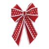 Polka Dot Bow Ornament (Set of 2)