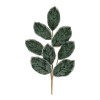 Beaded Magnolia Leaf Spray (Set of 4)
