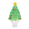 Christmas Tree Snow Globe Night Light 7"H
