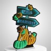 Fall Harvest Pumpkin Sign Ekkolight 35"H