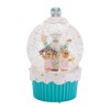 LED Santa & Gingerbread Bakery Snow Globe 7.5"H