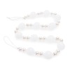 White and Pearl Glass Ball Garland 32"
