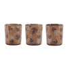 Autumn Leaf Glass Votive Holder (Set of 3)