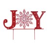 LED JOY Snowflake Planter Stake