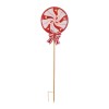 LED Peppermint Lollipop Planter Stake