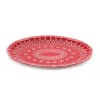 Embossed Ceramic Snowflake Platter (Set of 2)