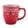 Embossed Ceramic Snowflake Mug (Set of 6)