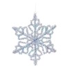 LED Hanging Tinsel Snowflake 31.5"H