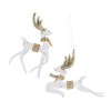 Glass Deer Ornaments (Set of 6)