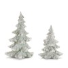 Beaded Frosted Christmas Trees (Set of 2)