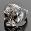 Stainless Steel Men\'s Fear No Evil Skull Ring