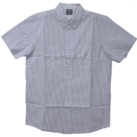 Men\'s White Work Shirts with Grey Strips