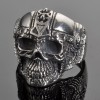 Stainless Steel Men\'s Cyborg Skull Ring