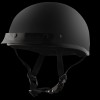Detour Helmets D.O.T. Flat Black Half Helmet for Motorcycle Riders with Visor