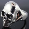 Stainless Steel Men\'s Large Skull Ring