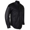 High Mileage Men\'s Black Naked Cowhide Leather Shirt