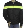 Men\'s Vented Textile Jacket with Reflective Piping and Stripe