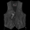Men\'s Premium Ten Pocket Leather Vest