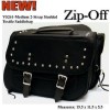 Vance Leather Medium Slant Studded Textile Saddle Bag