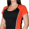 Ladies Two Tone Shirt with Vertical Reflective Stripe